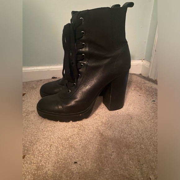 Steve Madden Latch Combat Boots - Picture 2 of 5